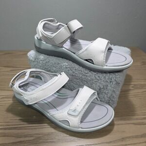 Orthofeet Orthopedic Sandals Women's Sz 11 D Wide Bone Gray Adjustable Straps